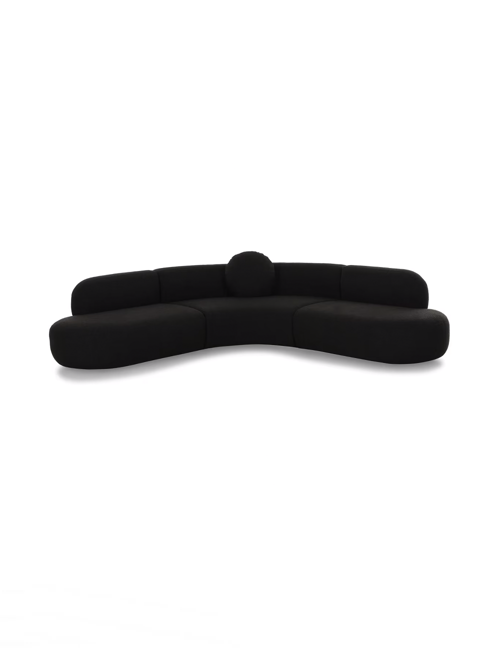 Canapé d'angle Bibi Boucle, noir