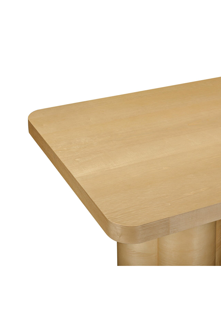 Table à manger en frêne Nookara, naturel