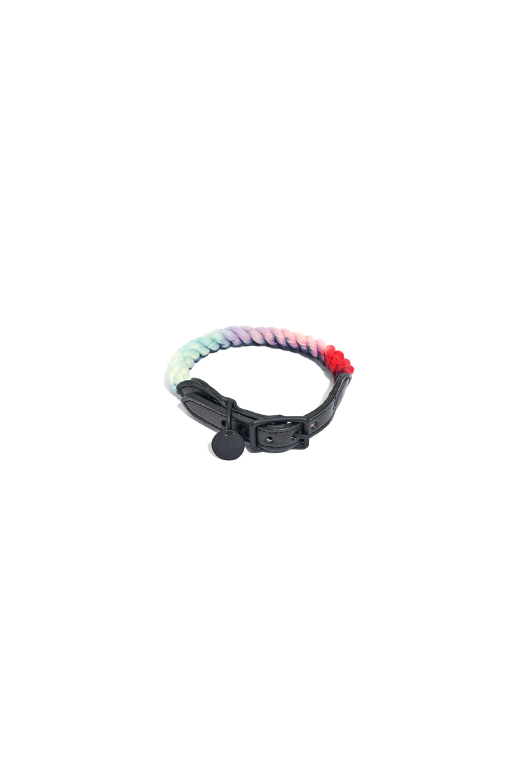 Collier pour chat et chien en corde de coton Dioji « J'ai trouvé mon animal »