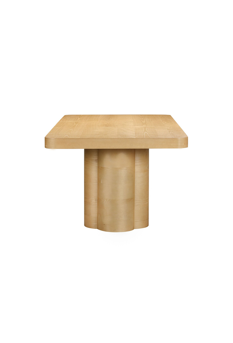 Table à manger en frêne Nookara, naturel