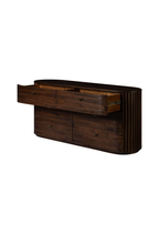 Commode Cadenza en acacia, noyer