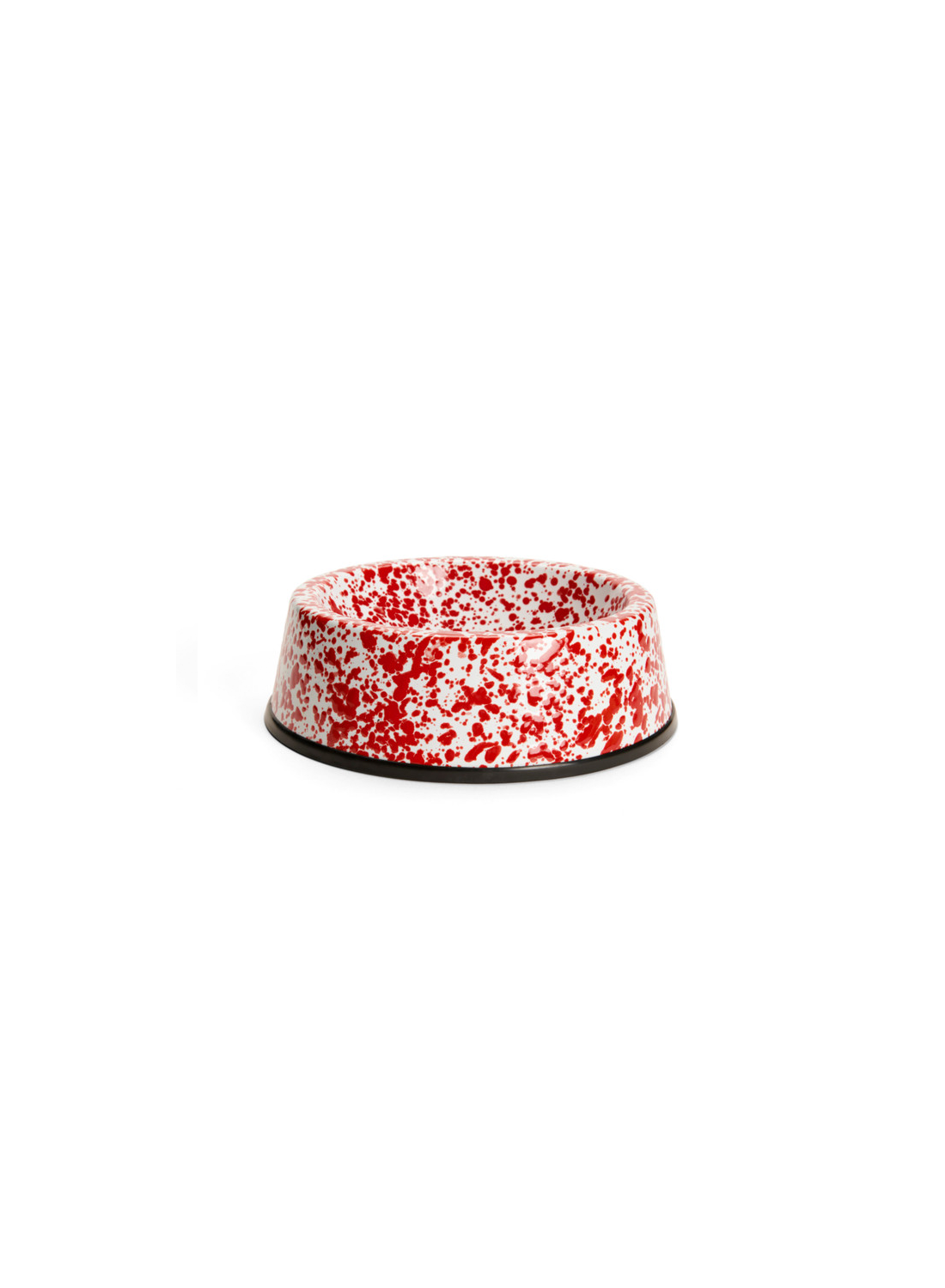 Grand bol pour animaux de compagnie Crow Canyon Splatter, rouge