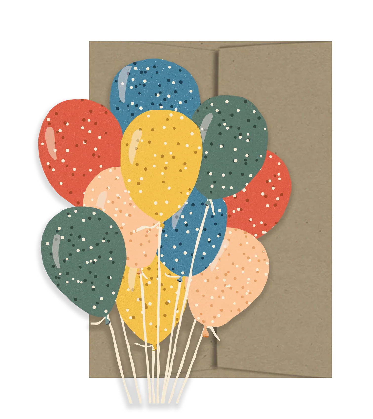 Carte de ballons de fête 