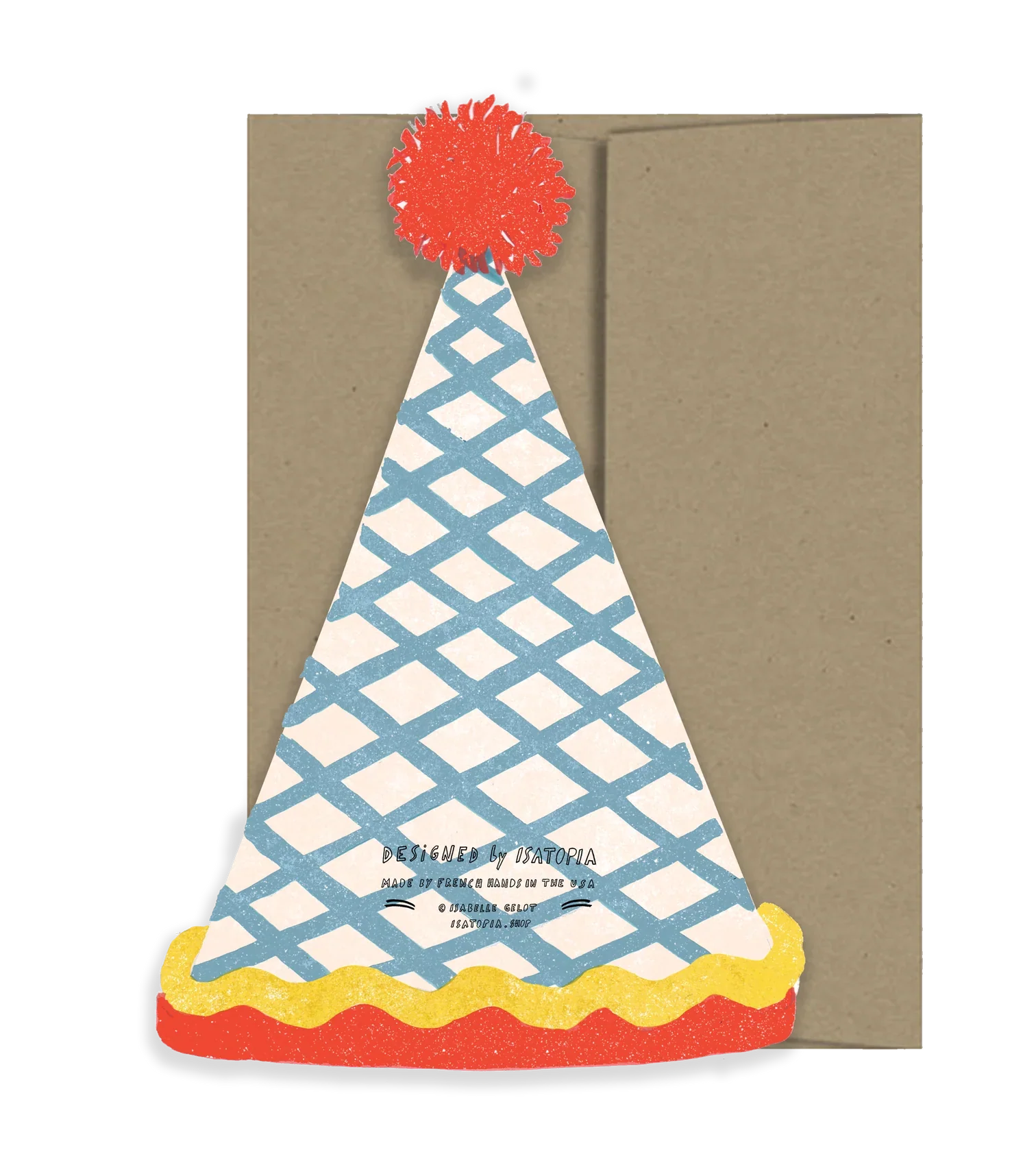 Carte de chapeau d'anniversaire 