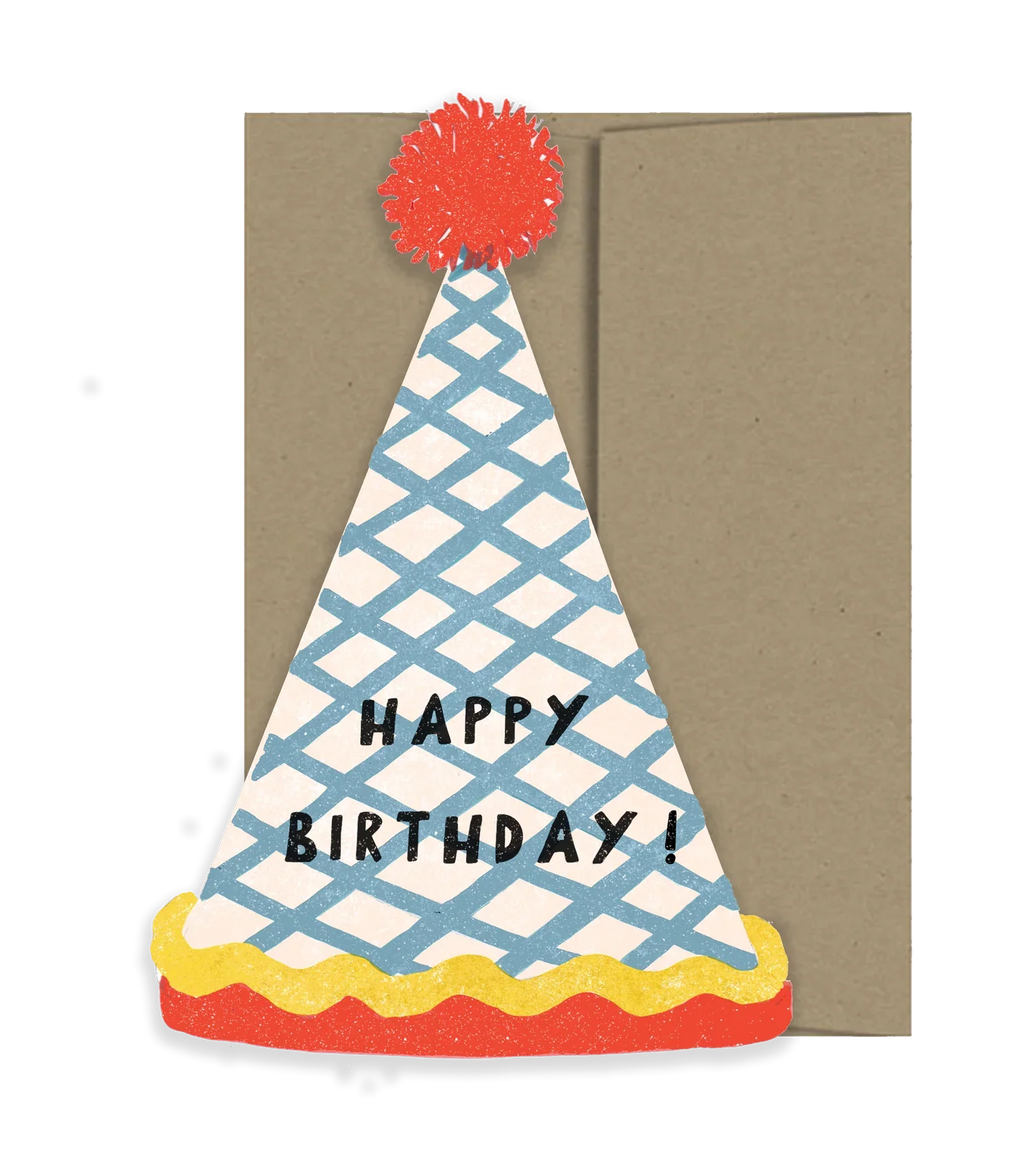 Carte de chapeau d'anniversaire 