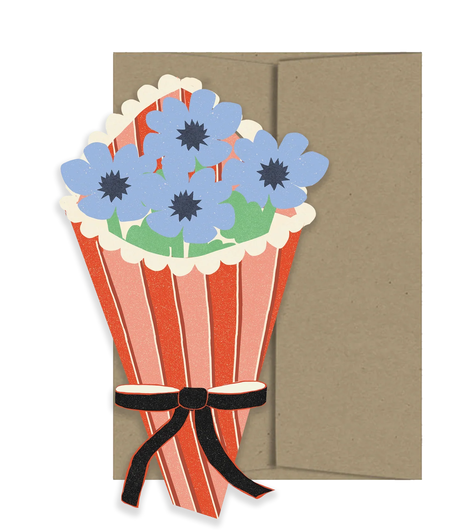 Carte Bouquet de Fleurs Amour 