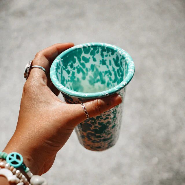 Gobelet Crow Canyon Splatter 14 oz, turquoise