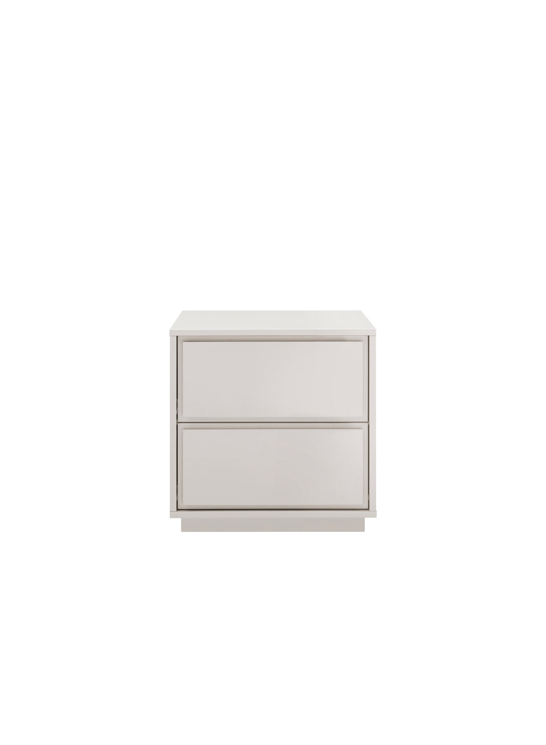 Table de chevet Osmara, gris chaud