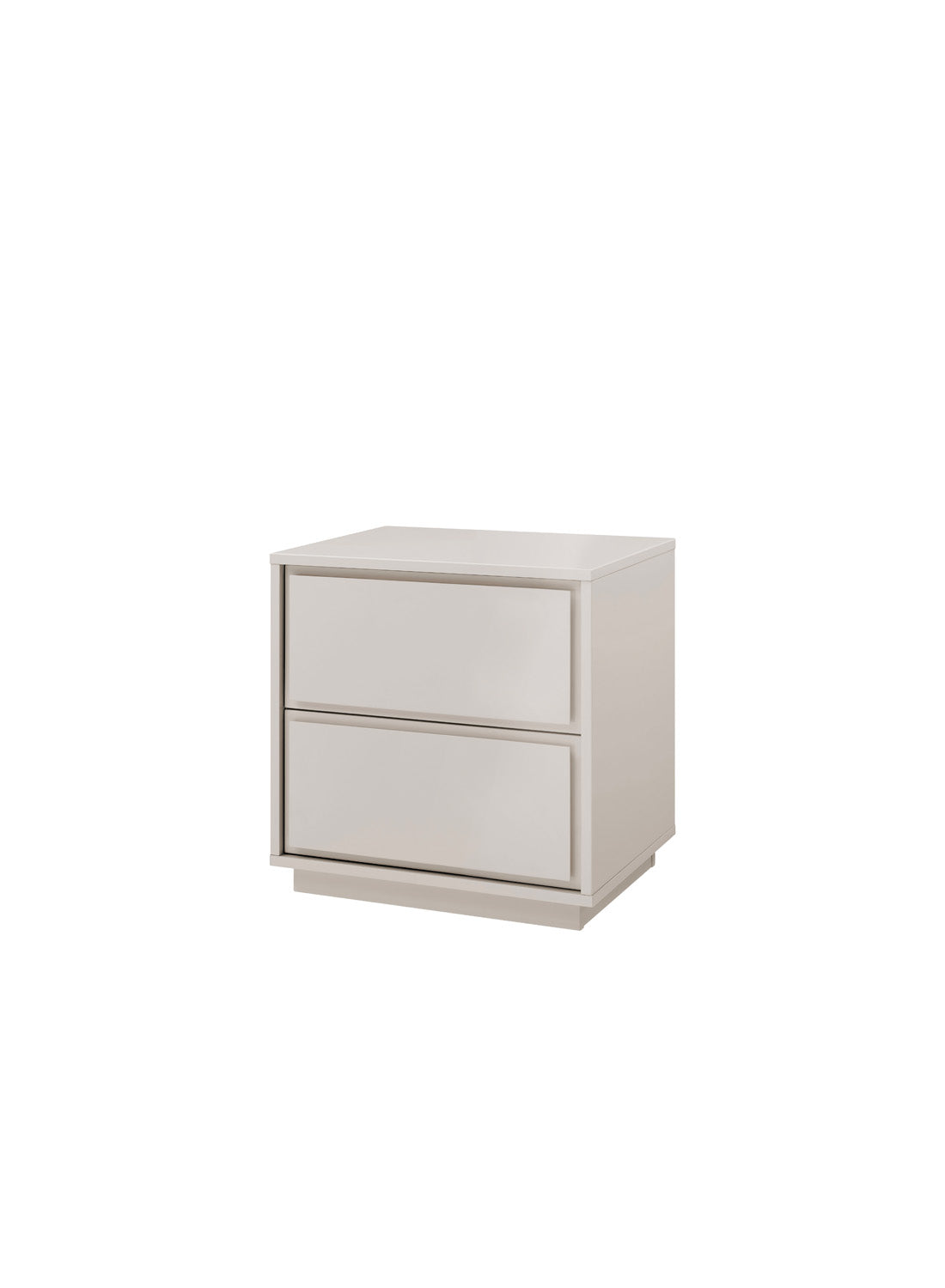 Table de chevet Osmara, gris chaud