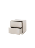 Table de chevet Osmara, gris chaud