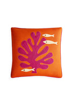 Oreiller à cordon Playa de Jonathan Adler, corail
