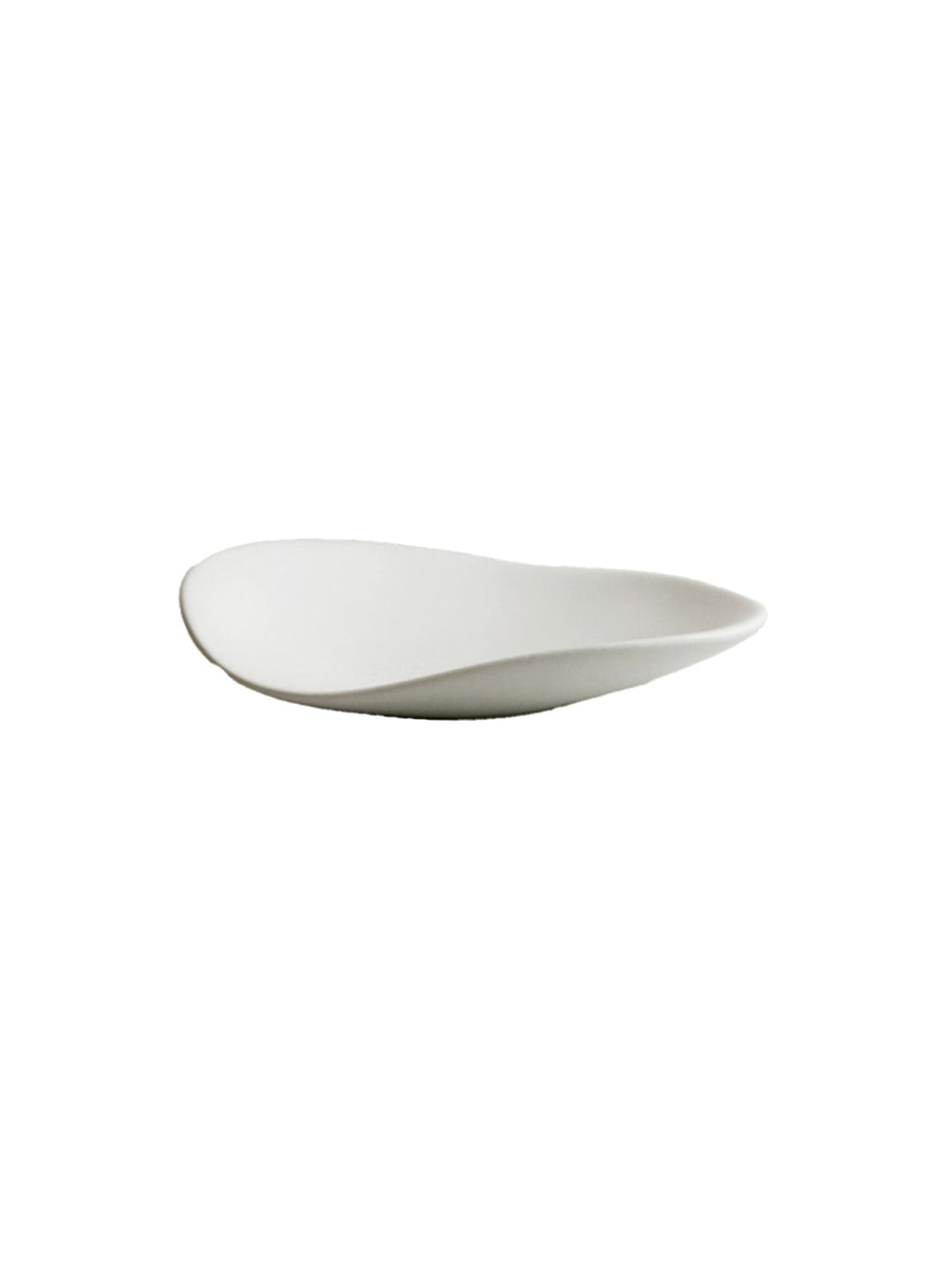 Petite assiette en galets NR Ceramics, pierre blanche