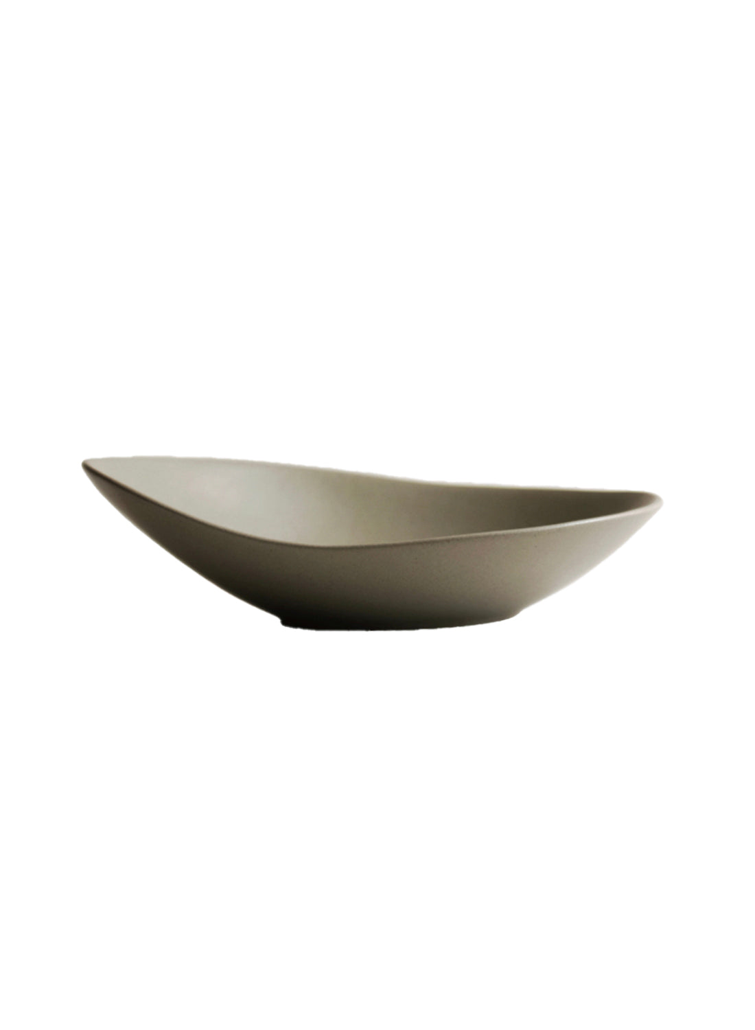 Bol ovale NR Ceramics, vert forêt