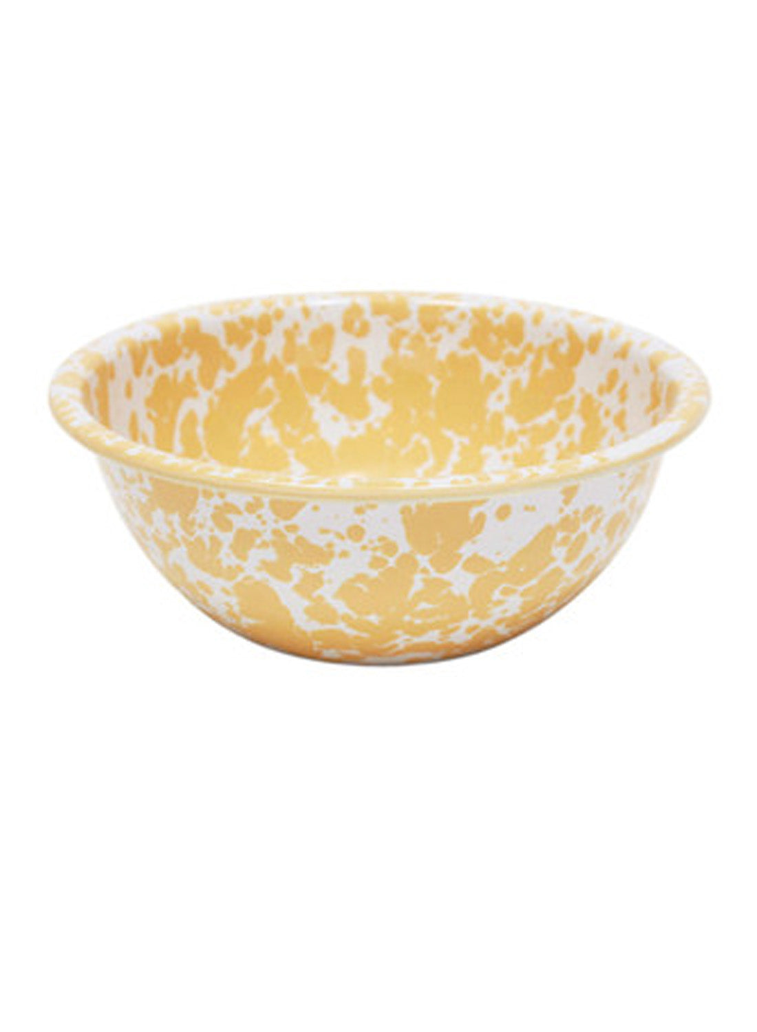 Petit bol de service Crow Canyon Splatter, jaune