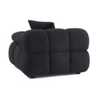Chaise d'angle modulaire végétalienne Huggy noire