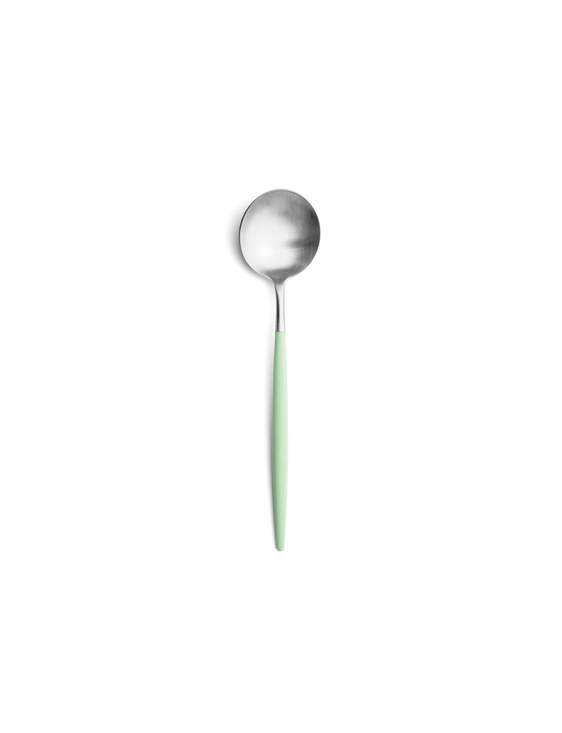 Cuillère à dessert Cutipol Goa, argent/céladon