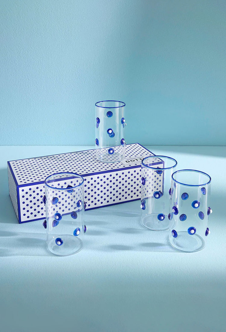 Jonathan Adler Dottie Verres Highball, lot de 4