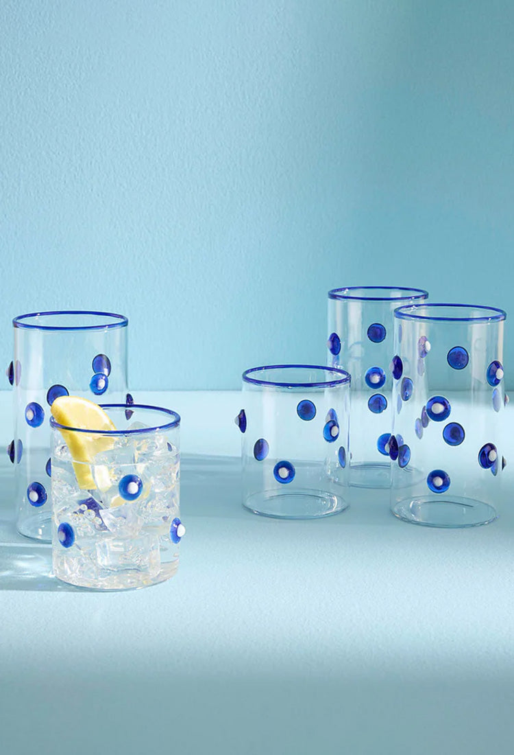 Jonathan Adler Dottie Verres Highball, lot de 4