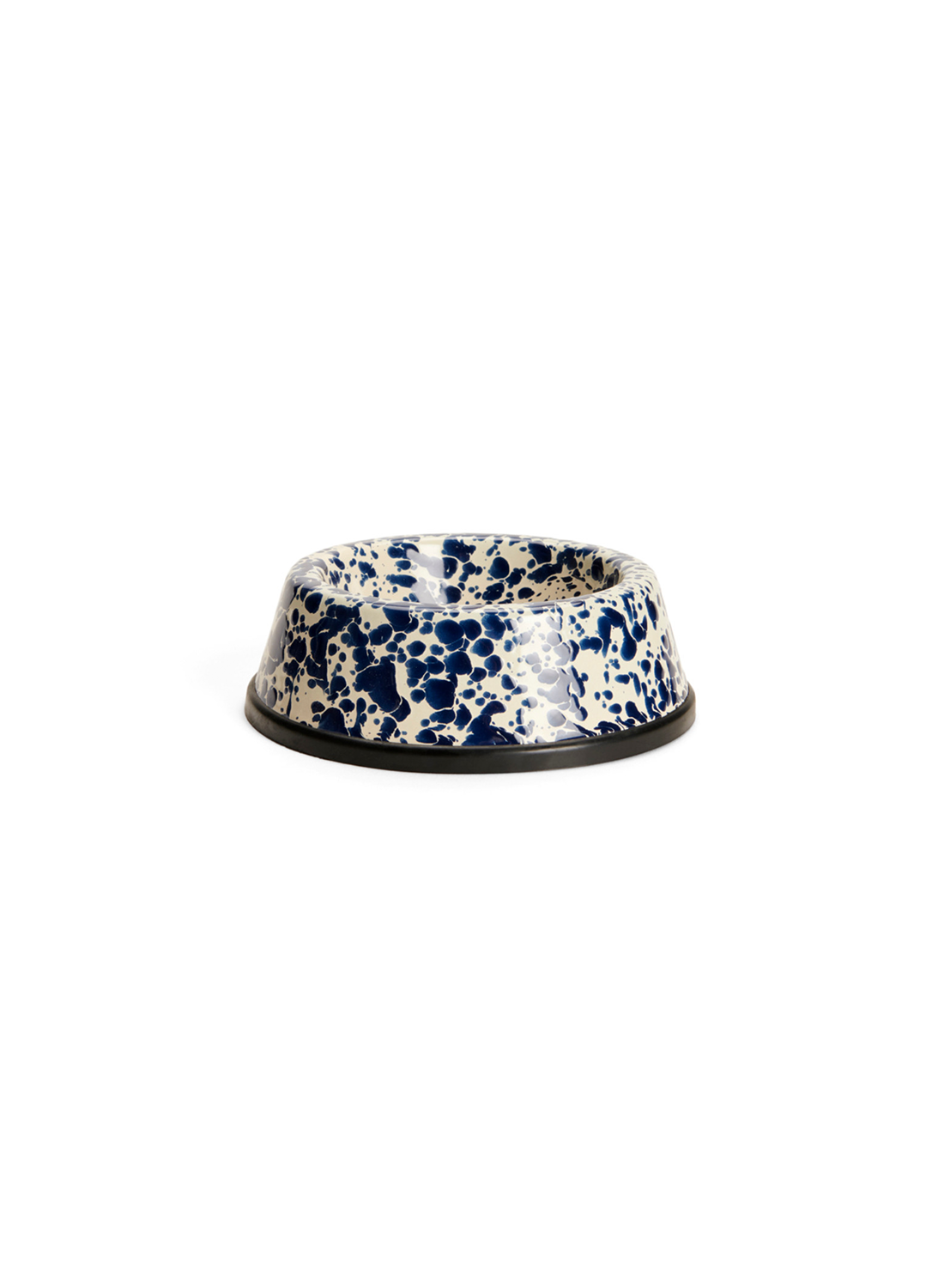 Grand bol pour animaux de compagnie Splatter, bleu marine et crème